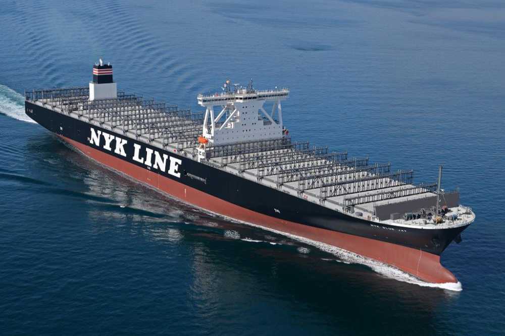 日本郵船、大型コンテナ船「ブルージェイ」を5隻追加投入 | 商社