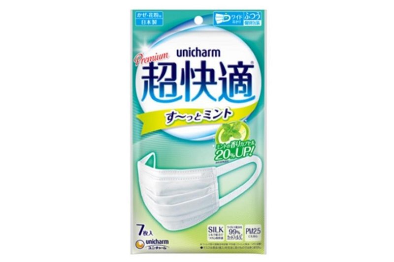 unicharm 超快適マスク プレミアム 7枚入り ミント香　12袋 ユニ・チャーム、「超快適マスク」改良 ミントの香り増量 | 日刊工業
