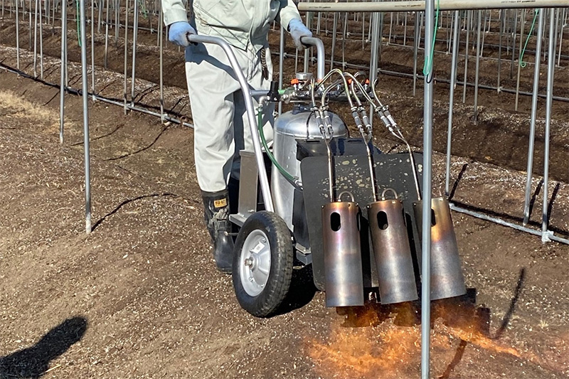 土壌消毒機 動きます！