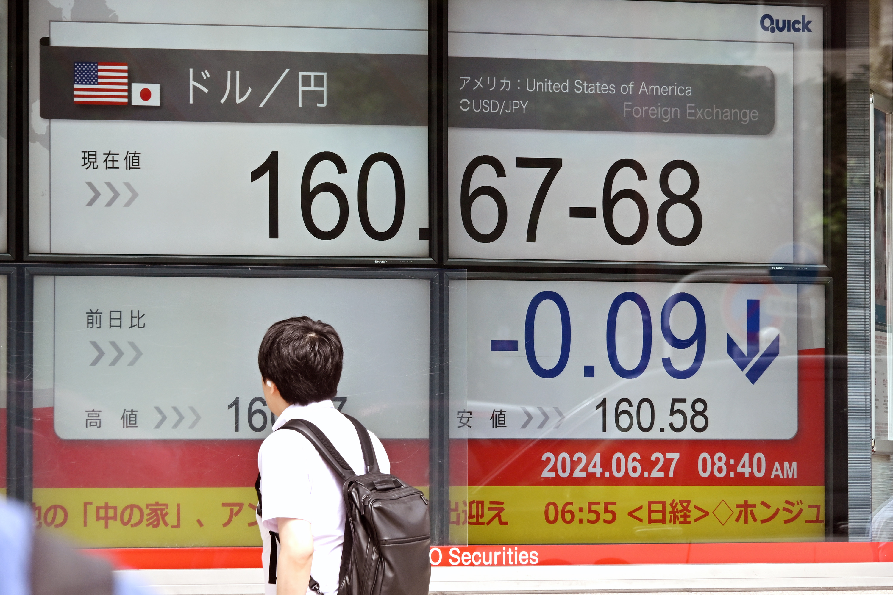 円安加速、一時160円台半ばに 38年ぶり水準 | 日刊工業新聞 電子版