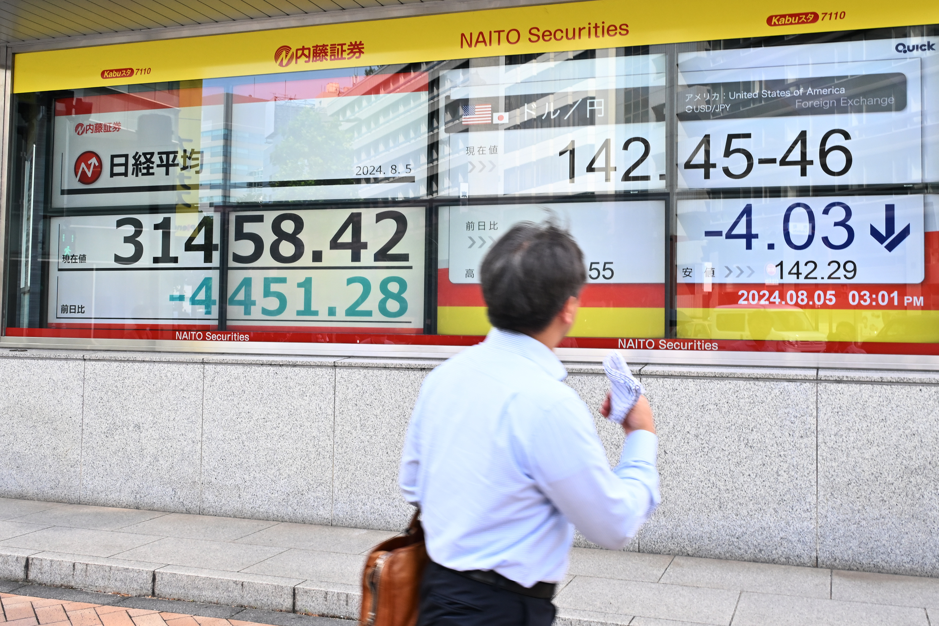 株価4451円安、下げ幅過去最大 ブラックマンデー超え | 日刊工業新聞 