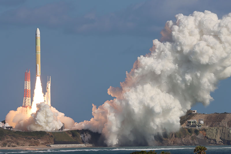 h3　確認用画像 H3ロケット3号機の 機体オンボードカメラ画像がｷﾀ━━（ *´∀｀）・ω