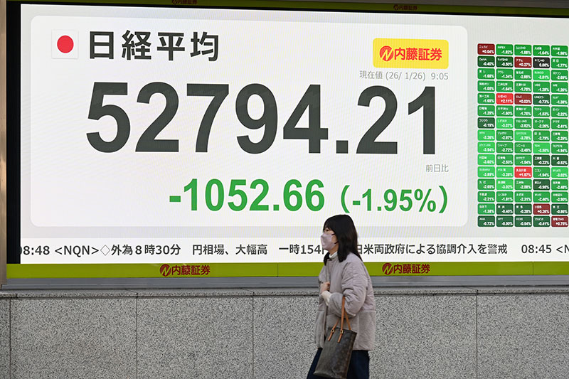 日経平均株価、一時5万3000円割れ 為替介入に警戒高まる | 日刊
