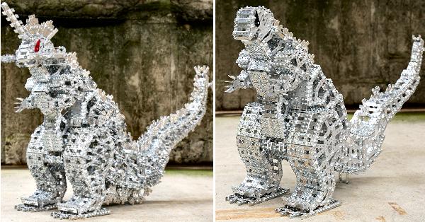 ザオー工業、金型端材でオブジェ制作 第1弾“カナガタザウルス